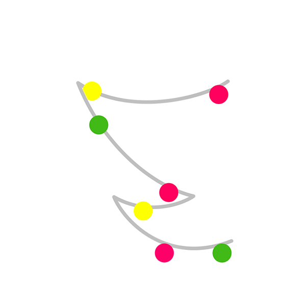 Grupo de quatro pessoas sorridentes, vestidas com roupas coloridas.